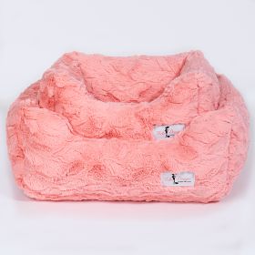 Cuddle Dog Bed (Color: Mauve, size: LG)