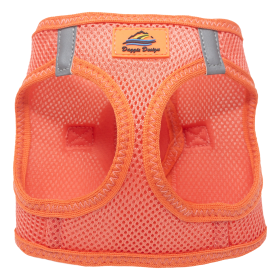 American River Solid Ultra Choke Free Dog Harness (Color: Coral, size: L)