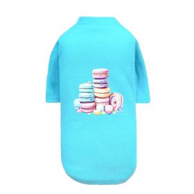 Macaoon Dog Tee (Color: Teal, size: MD)