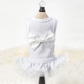 Ballerina Dog Dress Collection (Color: White, size: SM)