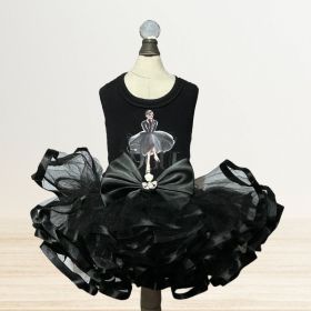 Goddess Dog Tutu Dress Collection (Color: Selene, size: LG)